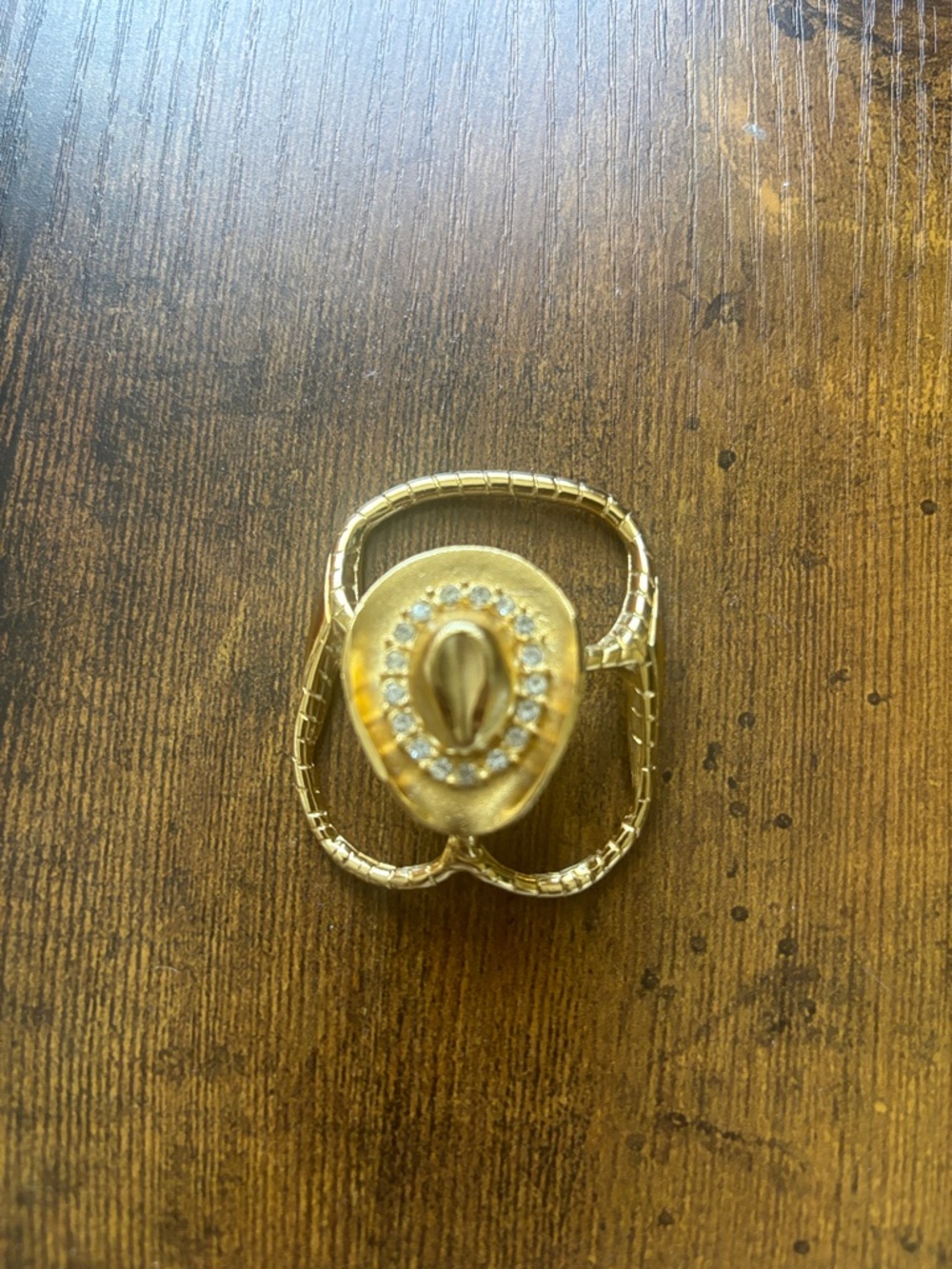Cowboy Hat Scarf Ring